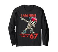 J'Ai 9 Ans, 9e Anniversaire, 67 Ans, Fête comme si J'avais 6 Ans, 7 garçons et Enfants Manche Longue