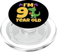 J'Ai 9 Ans, Dinosaure, Anniversaire, garçon, T-Rex, 9e Anniversaire PopSockets PopGrip pour MagSafe