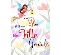 J'ai 9 ans et je suis une fille géniale: Carnet de notes et dessin, Journal intime, Joli cadeau pour une fille de 9 ans | pages blanches avec lignes pour écrire ou dessiner