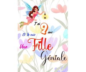 J'ai 9 ans et je suis une fille géniale: Carnet de notes et dessin, Journal intime, Joli cadeau pour une fille de 9 ans | pages blanches avec lignes pour écrire ou dessiner