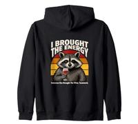 J'Ai apporté The Energy Raccoon Wine Teamwork Sweat à Capuche