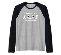 J'Ai arrêté Mon Anime pour être Ici Manche Raglan