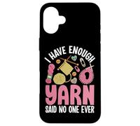J'ai assez de fil, personne n'a jamais envoyé de texto Coque pour iPhone 16 Plus