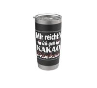 J'ai assez je vais boire du cacao Gobelet isotherme en acier inoxydable double paroi