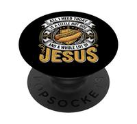 J'Ai Besoin de Hot Dog et de Beaucoup de Jésus, Dieu PopSockets PopGrip Adhésif