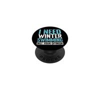 J'Ai Besoin de la Natation d'hiver PopSockets PopGrip Adhésif