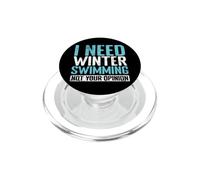 J'Ai Besoin de la Natation d'hiver PopSockets PopGrip pour MagSafe