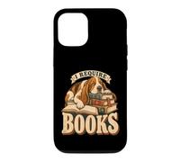 J'Ai Besoin de Livres Basset Hound Dog Reading Fiction Book Coque pour iPhone 12/12 Pro