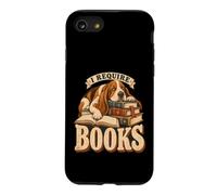 J'Ai Besoin de Livres Basset Hound Dog Reading Fiction Book Coque pour iPhone SE (2020) / 7/8