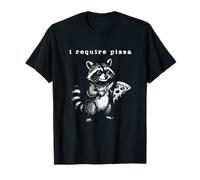 J'Ai Besoin de Pizzas et de Snacks, Blague Amusante sur Un Raton Laveur, Graphique Vintage T-Shirt