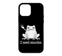 J'Ai Besoin de Snacks Funny Frog Doodle Animal Meme Snack Lover Coque pour iPhone 12 Mini