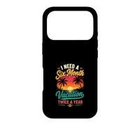 J'Ai Besoin de Vacances Six Mois par an Coque pour iPhone 17 Pro