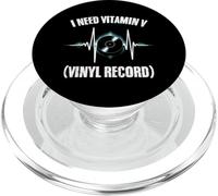 J'Ai Besoin de Vitamine V Disque Vinyle Amoureux de Musique PopSockets PopGrip pour MagSafe