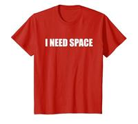 J'Ai Besoin d'espace T-Shirt, Enfant, Rouge, 12 Ans