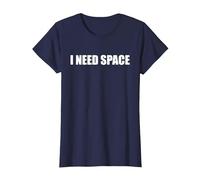 J'Ai Besoin d'espace T-Shirt, Femme, Bleu Marine, XL