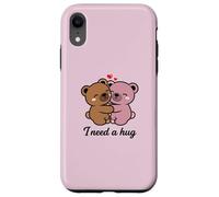 J'Ai Besoin d'un câlin - Two Sweet Bears Coque pour iPhone XR