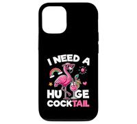J'Ai Besoin d'un énorme Cocktail à Boire pour Une fête de Flamants Roses Coque pour iPhone 12/12 Pro