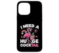 J'Ai Besoin d'un énorme Cocktail à Boire pour Une fête de Flamants Roses Coque pour iPhone 13 Pro Max