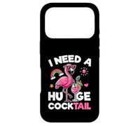 J'Ai Besoin d'un énorme Cocktail à Boire pour Une fête de Flamants Roses Coque pour iPhone 17 Pro