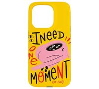 J'ai besoin d'un moment - Art surréaliste de monstres roses Coque pour iPhone 15 Pro