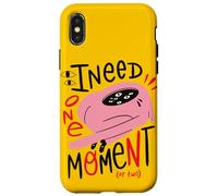 J'ai besoin d'un moment - Art surréaliste de monstres roses Coque pour iPhone X/XS