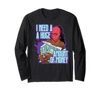 J'Ai Besoin d'une énorme somme d'argent Black Queen Fun Melanine Sista Manche Longue