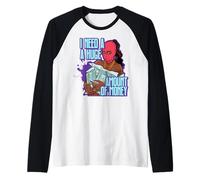 J'Ai Besoin d'une énorme somme d'argent Black Queen Fun Melanine Sista Manche Raglan