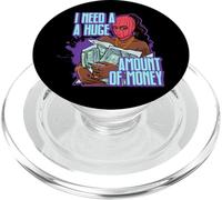 J'Ai Besoin d'une énorme somme d'argent Black Queen Fun Melanine Sista PopSockets PopGrip pour MagSafe