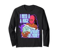 J'Ai Besoin d'une énorme somme d'argent Melanine Hustler Black Sista Manche Longue