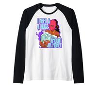 J'Ai Besoin d'une énorme somme d'argent Melanine Hustler Black Sista Manche Raglan