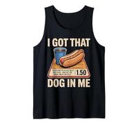 J'Ai ce Chien en Moi, Un Hotdog drôle, J'adore la Restauration Rapide Débardeur