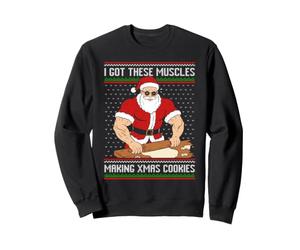 J'Ai Ces Muscles Qui préparent des Biscuits de Noël, Un Vilain Pull. Sweatshirt