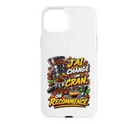 J'Ai changé Un Cran. Je recommence Mon café Coque pour iPhone 15 Plus