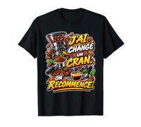 J'Ai changé Un Cran. Je recommence Mon café T-Shirt