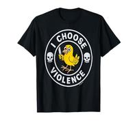 J'Ai Choisi La Violence Humour Noir Oiseau Déjanté T-Shirt