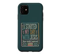 J'Ai commencé ma journée avec l'humour chrétien de Jésus Coque pour iPhone 11