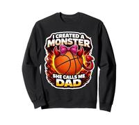 J'Ai créé Un Monstre, Elle m'appelle Papa, Basket-Ball, Fille, Enfant Sweatshirt