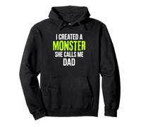 J'Ai créé Un Monstre Qui m'appelle Papa Vintage Sunset Funny Sweat à Capuche