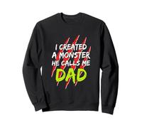 J'Ai créé Un Monstre Qui m'appelle Papa Vintage Sunset Funny Sweatshirt