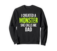 J'Ai créé Un Monstre Qui m'appelle Papa Vintage Sunset Funny Sweatshirt