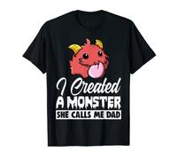 J'ai créé un monstre She Call Me Dad Funny Men Little Monster T-Shirt
