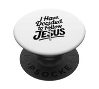 J'Ai décidé de Suivre la Foi inspirante de Jésus PopSockets PopGrip Adhésif
