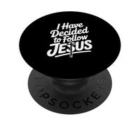 J'Ai décidé de Suivre la Foi inspirante de Jésus PopSockets PopGrip Adhésif