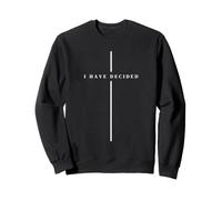 J'Ai décidé du baptême Croix chrétienne Sweatshirt