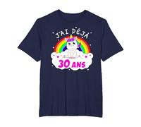 J'Ai Deja 30 Ans Anniversaire Femme Cadeau Licorne T-Shirt, Homme Grandes Tailles, Bleu Marine, 6X Tall