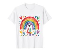 J'ai Déjà 4 Ans - Design Anniversaire Arc-en-ciel Pour Fille T-Shirt
