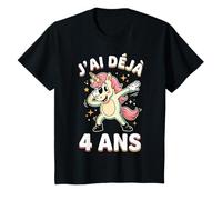 J'Ai Déjà 4 Ans Fille Anniversaire Cadeau Licorne T-Shirt