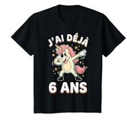 J'Ai Déjà 6 Ans Fille Anniversaire Cadeau Licorne T-Shirt