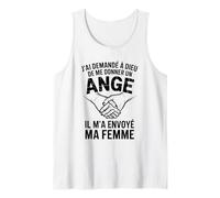 J'ai Demandé À Dieu De Me Donner Un Ange Cadeau Couple Débardeur