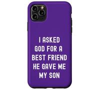 J'Ai demandé à Dieu Que Mon Meilleur ami m'a donné la Foi chrétienne à Mon Fils Coque pour iPhone 11 Pro Max